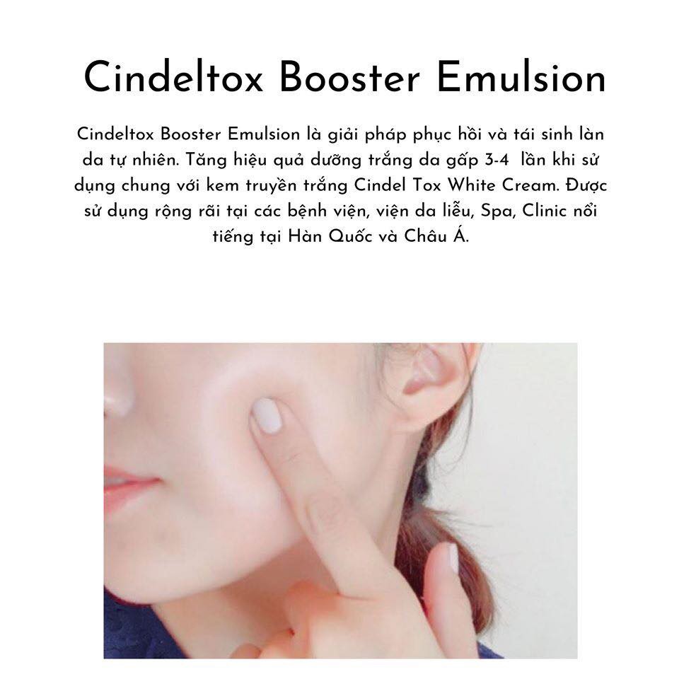 Nhũ tương dưỡng trắng da Cindel Tox Booster Emulsion 120ml 8