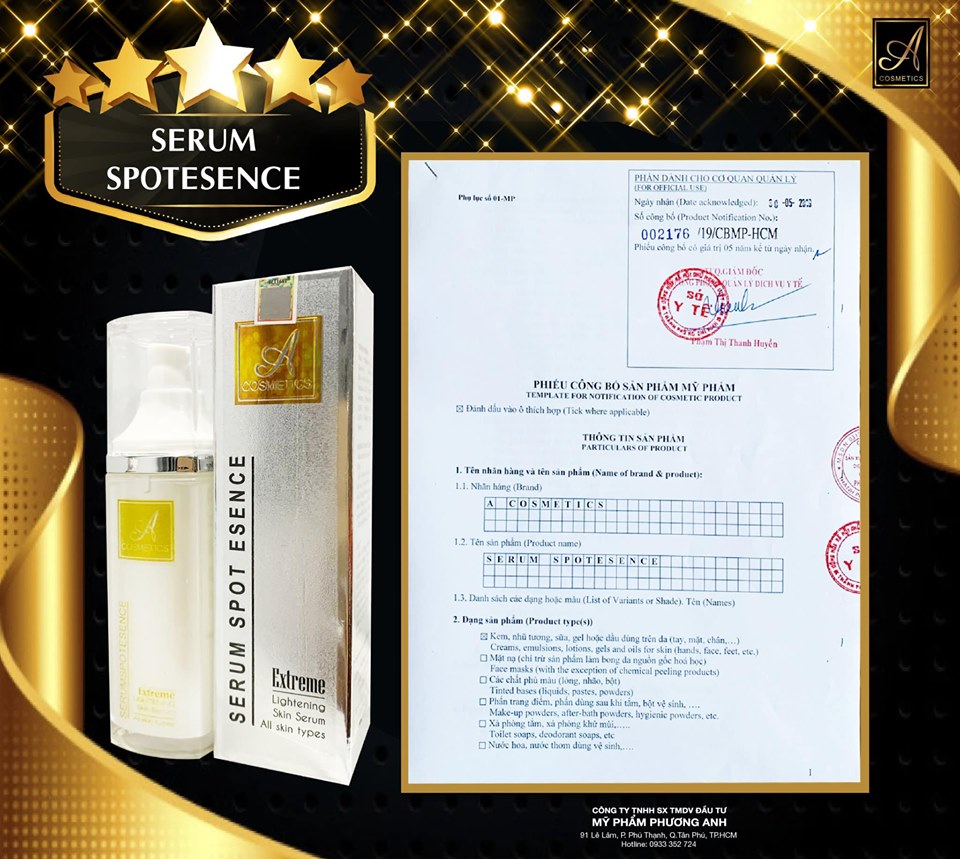 Serum Huyết thanh A Cosmetic Phương Anh