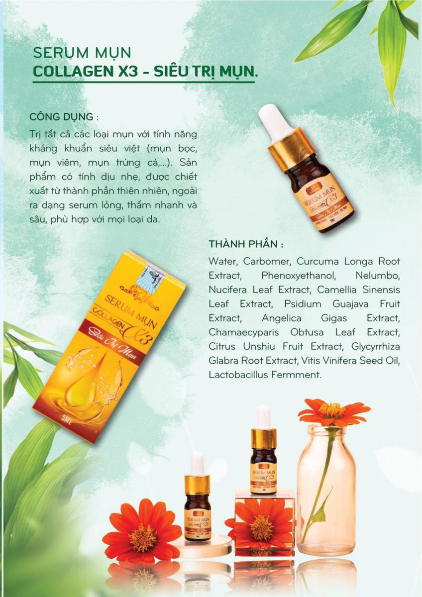 Serum trị mụn Đông Anh Collagen X3