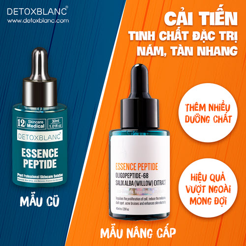 Serum trị nám tàng nhang detox blanc PEPTIDE - ESSENCE PEPTIDE