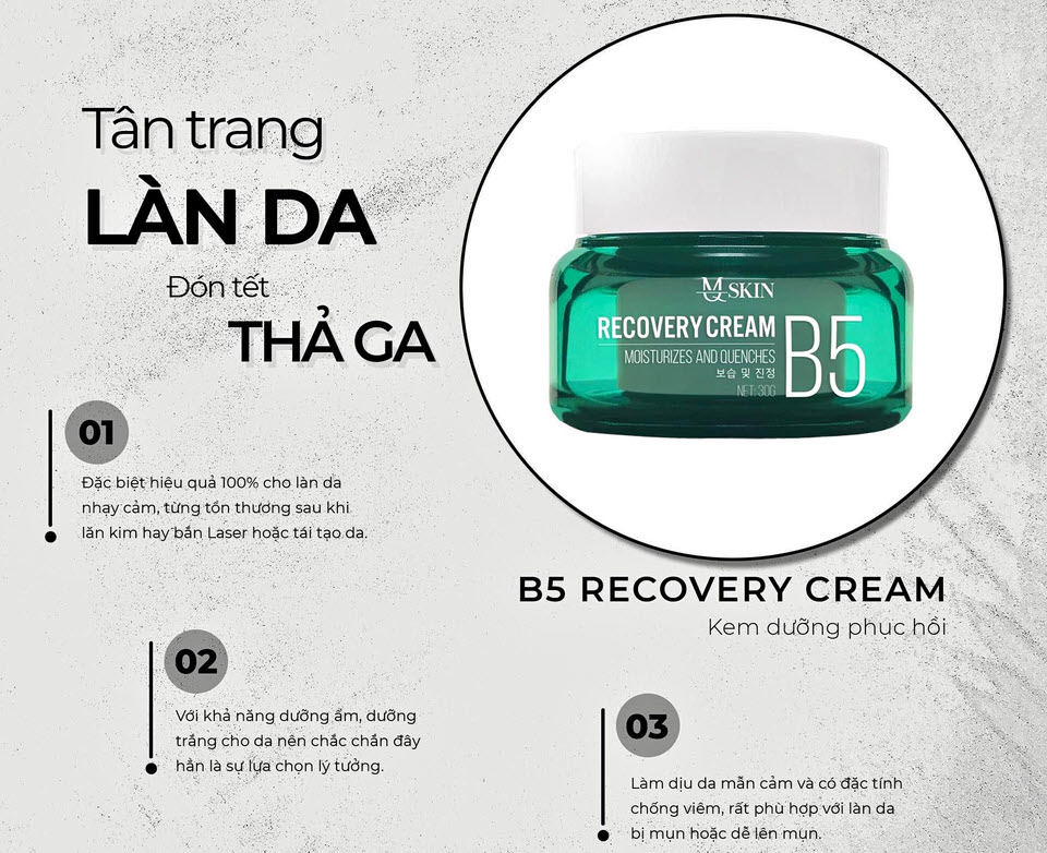 Kem Dưỡng phục hồi da B5  Mqskin