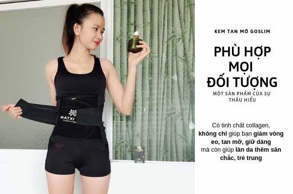 Kem tan mỡ Go Slim + Đai nịt bụng