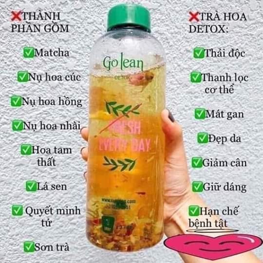 Trà giảm cân golean detox mẫu mới 2019