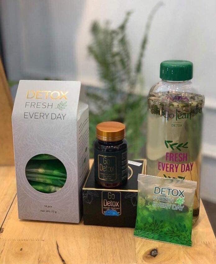 Trà giảm cân golean detox mẫu mới 2019