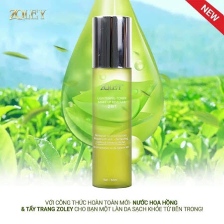 Nước Tẩy Trang Hoa Hồng Toner Zoley 2in1