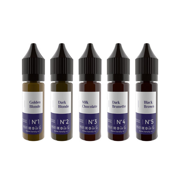 Mực Phun Xăm Hanafy Của Nga lên màu đẹp tự nhiên 15ml