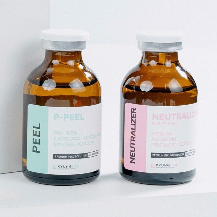 Peel Da KyungLab Cặp Đôi Hoàn Hảo Peel Da Sinh Học Kyung lab P Peel & Nước Trung Hoà Neutralizer