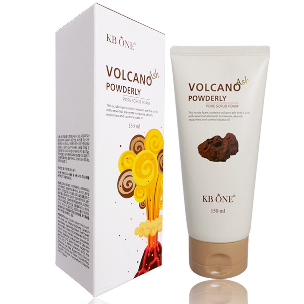 Sửa Rửa Mặt Tẩy Tế Bào Chết Tro Núi Volcano Powderly 150ml