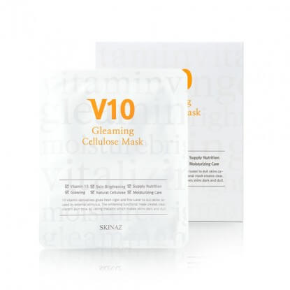 Mặt Nạ V10 Gleaming Cellulose Mask Skinaz